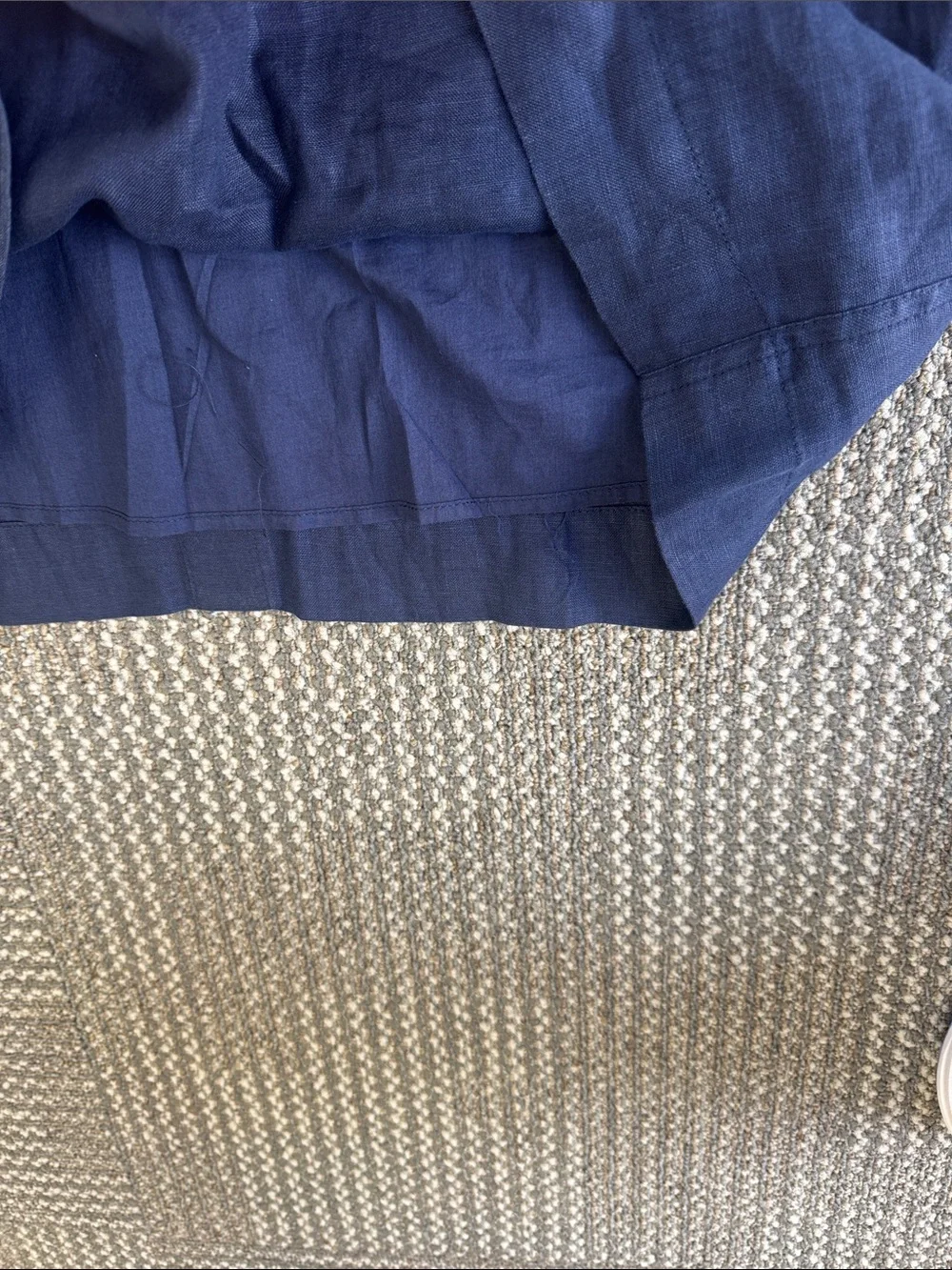 J. Crew Embroidered Navy Cotton Shift Dress, size XS